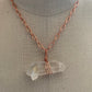 Pendant “The Nursery Crystal” Double Terminated Himalayan Quartz, Cross crystal, Copper chain, Gender Neutral, Reiki charged, Master crytsal