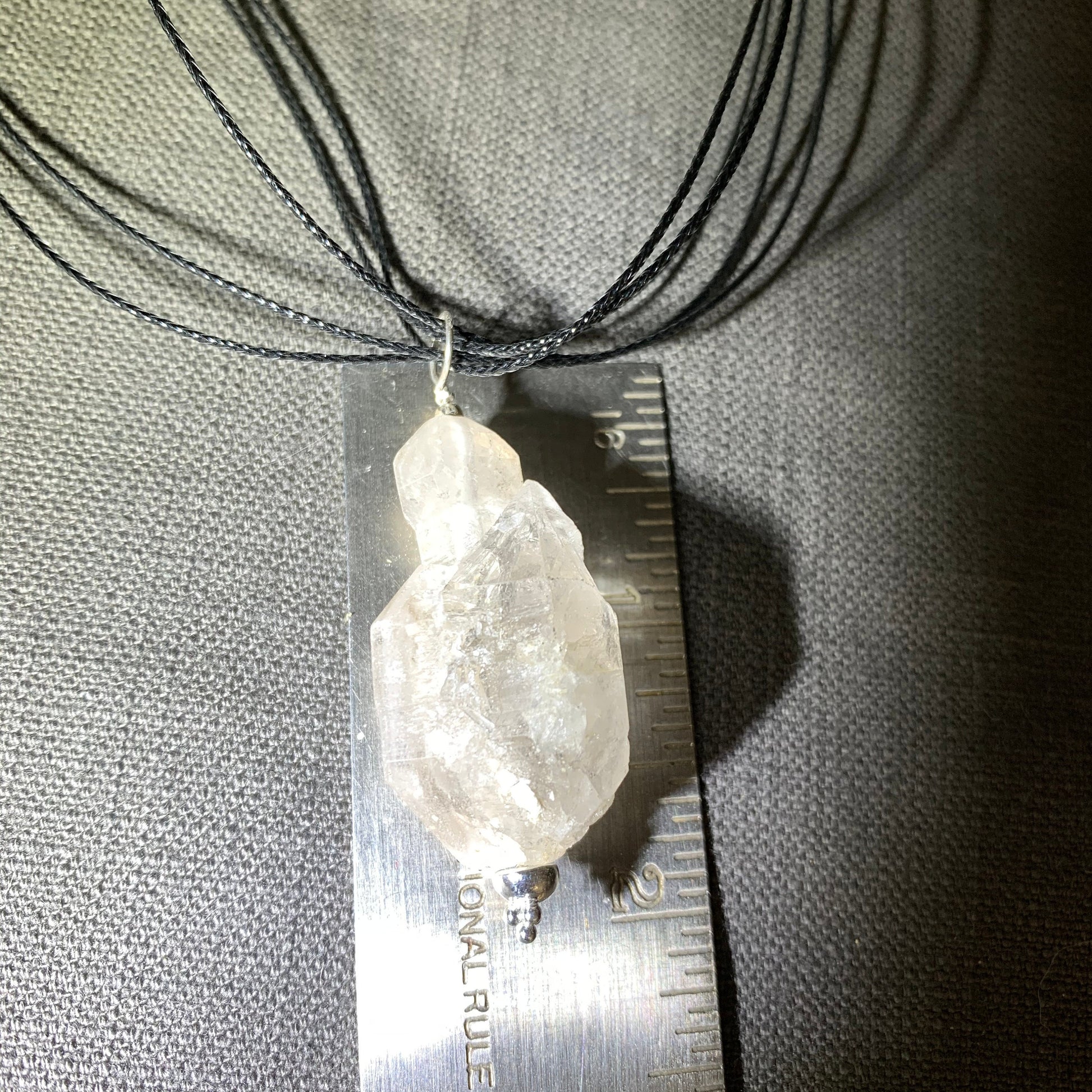 Pendant "Crystal City" Double Terminated quartz, Crystal pendant, Reiki charged, Gender Neutral jewelry, Crystal jewelry, Quartz cluster