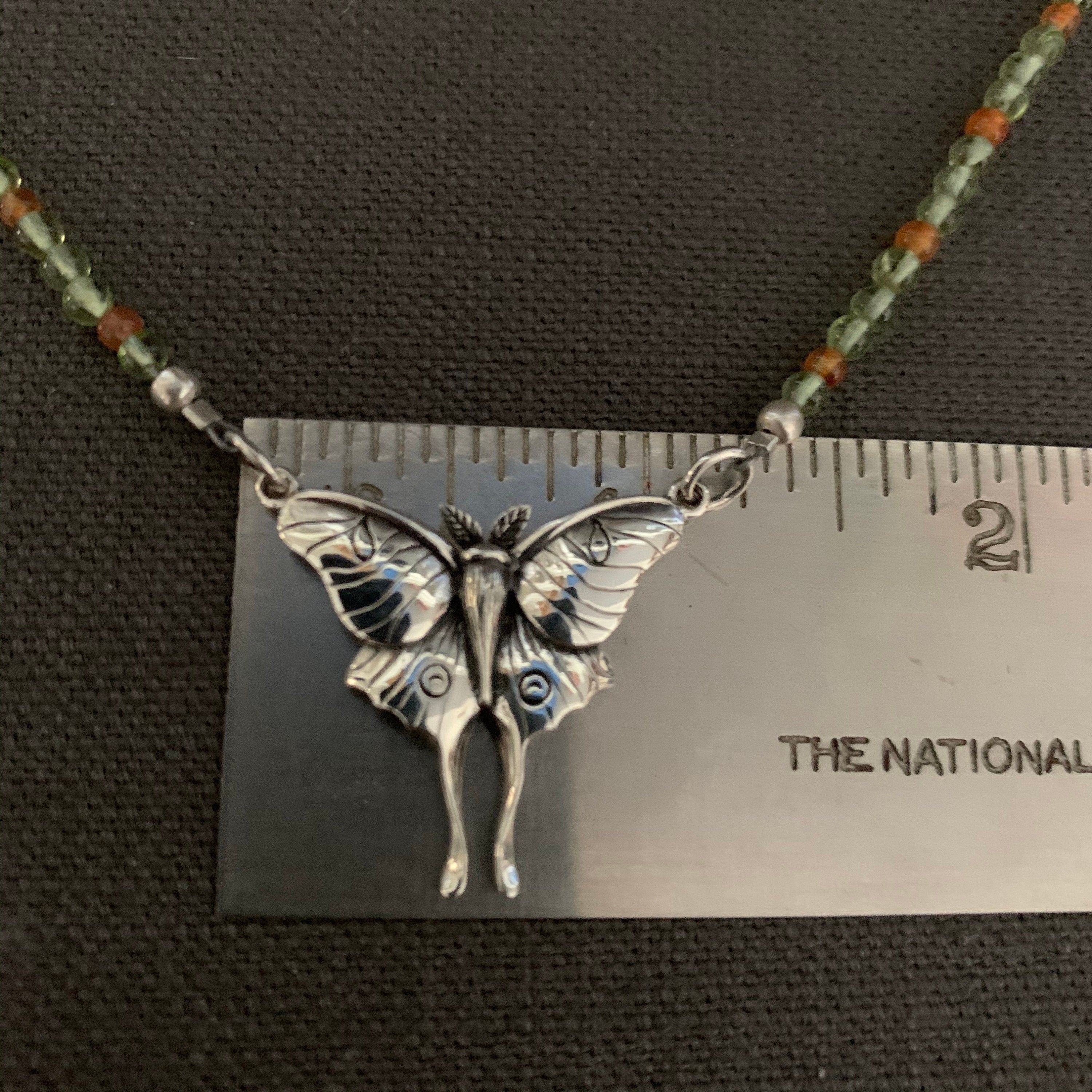 Luna Moth and Labradorite Talisman Necklace / Talisman Collection - St