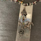 necklace "Legends" Pixies, Unicorn, Fairies, Fae, Semi Precious stones, Rose & leaf charm, sterling silver charms, Gift Idea, Fairy jewelry
