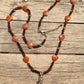 necklace "Overcoming Obstacles with Love" carved Quartz Ganesh pendant, Aventurine hearts, Garnets, Gift idea, Gender Neutral, Reiki charged