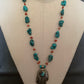 necklace "Hand Held High" Nepal Hamsa, Tibetan turquoise, Red Coral, Hand of God, Hand of Fatima, Gift idea, Gender Neutral jewelry, Reiki