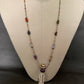 necklace "Fae Feather" carved bone Feather with Amethyst & Citrine pendant, Fairy jewelry, Semi-precious stones, Gift idea, Fae necklace