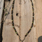 Necklace “Ancient Hart” Bronze Stag Head, Tiger Eye, Peridot, Pyrite, Gender Neutral, Reiki charged, Solar Plexus chakra, Prosperity stones