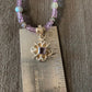 necklace "North Star" Amethyst pendant, Amethyst, Labradorite, Celestial series, Guiding Light, Reiki charged, Chakra jewelry