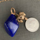 Pendant “Ram Skull” Bronze Ram Skull, Afghan Lapis, Memento Mori, Gender Neutral Jewelry, Ram Totem, Animal Guide, Reiki charged, Samhain