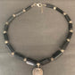 necklace "Light in the Darkness" Sterling Sun/Moon pendant, Black Tourmaline, Hill Tribe Silver Stars, Gender Neutral, Reiki vibe, Gift idea