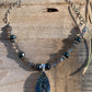 Necklace “Royal Peacock” Carved Labradorite Peacock, Faceted Teal Pearls, Labradorite, Amethyst, Gift Idea, Statement Piece, Reiki Charged