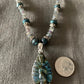 Necklace “Royal Peacock” Carved Labradorite Peacock, Faceted Teal Pearls, Labradorite, Amethyst, Gift Idea, Statement Piece, Reiki Charged