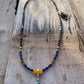 Necklace “Almost Primary" Green Agate pendant, Afghan Lapis, Carnelian, Gift idea, Stacking necklace, Zoom jewelry, Gender Neutral jewelry