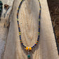 Necklace “Almost Primary" Green Agate pendant, Afghan Lapis, Carnelian, Gift idea, Stacking necklace, Zoom jewelry, Gender Neutral jewelry