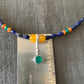 Necklace “Almost Primary" Green Agate pendant, Afghan Lapis, Carnelian, Gift idea, Stacking necklace, Zoom jewelry, Gender Neutral jewelry