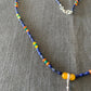 Necklace “Almost Primary" Green Agate pendant, Afghan Lapis, Carnelian, Gift idea, Stacking necklace, Zoom jewelry, Gender Neutral jewelry