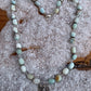 necklace "Frost Dragon" Sterling Dragon pendant, Amazonite, Quartz, Snowflakes, Gift idea, Gender Neutral, Reiki charged, Dragon jewelry