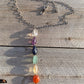Necklace "Pride" Rainbow pendant, LGBTQ+, chakra jewelry, Reiki charged, statement piece, Gender Neutral, Gift Idea, Semi Precious stones