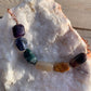 Necklace “Earthy Rainbow” Pride necklace, Gender Neutral, LGBTQ+ jewelry, Red Tiger Eye, Jasper, Agate, Moss Agate, Sodalite, Fluorite