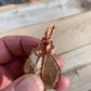 Smoky Quartz cluster pendant, Copper wire, Raw Crystal, Gender Neutral, Root Chakra, Grounding stone, Reiki Charged, Crystal pendant