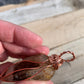 Smoky Quartz cluster pendant, Copper wire, Raw Crystal, Gender Neutral, Root Chakra, Grounding stone, Reiki Charged, Crystal pendant