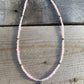Necklace “Radiant Heart” Sterling & Bronze Flaming Heart, Rose Quartz, Valentines Day Gift, Gender Neutral, Sacred Heart, Reiki charged