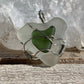 Pendant “Cross My Heart” Sea glass pendant, Heart Pendant, Gift Idea, Gender Neutral pendant, Ocean treasures, Mermaid jewelry, Wire Wrapped