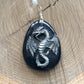 pendant "Dragon Eye" Pewter Dragon, Banded Onyx, Dragon jewelry, Gender Neutral jewelry,  Mother of Dragons, Dragon Riders, reiki charged