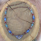 necklace "Fall Flowers" Murano glass Evil Eye pendant, Gift idea, Protection charm, Millefiori beads, Lampwork beads, Copper chain