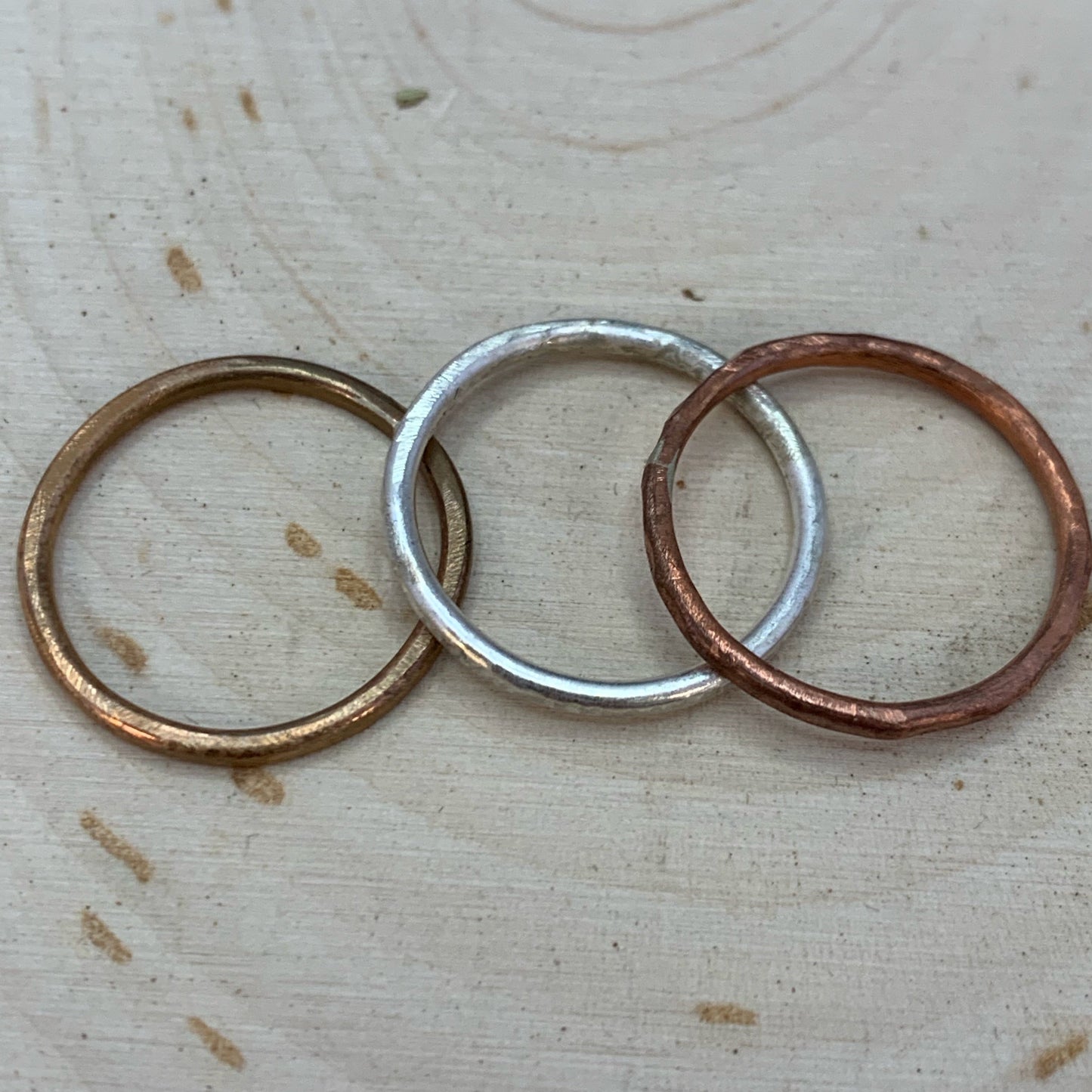 Three Stacked Rings 14g