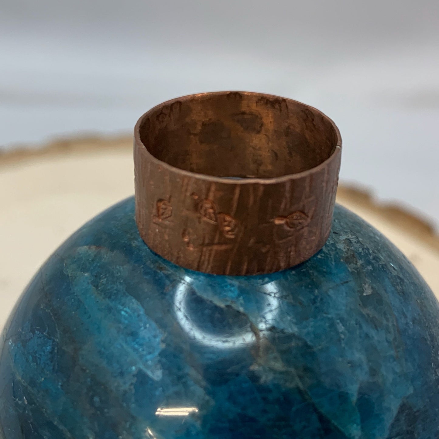 Copper Band with Leaves