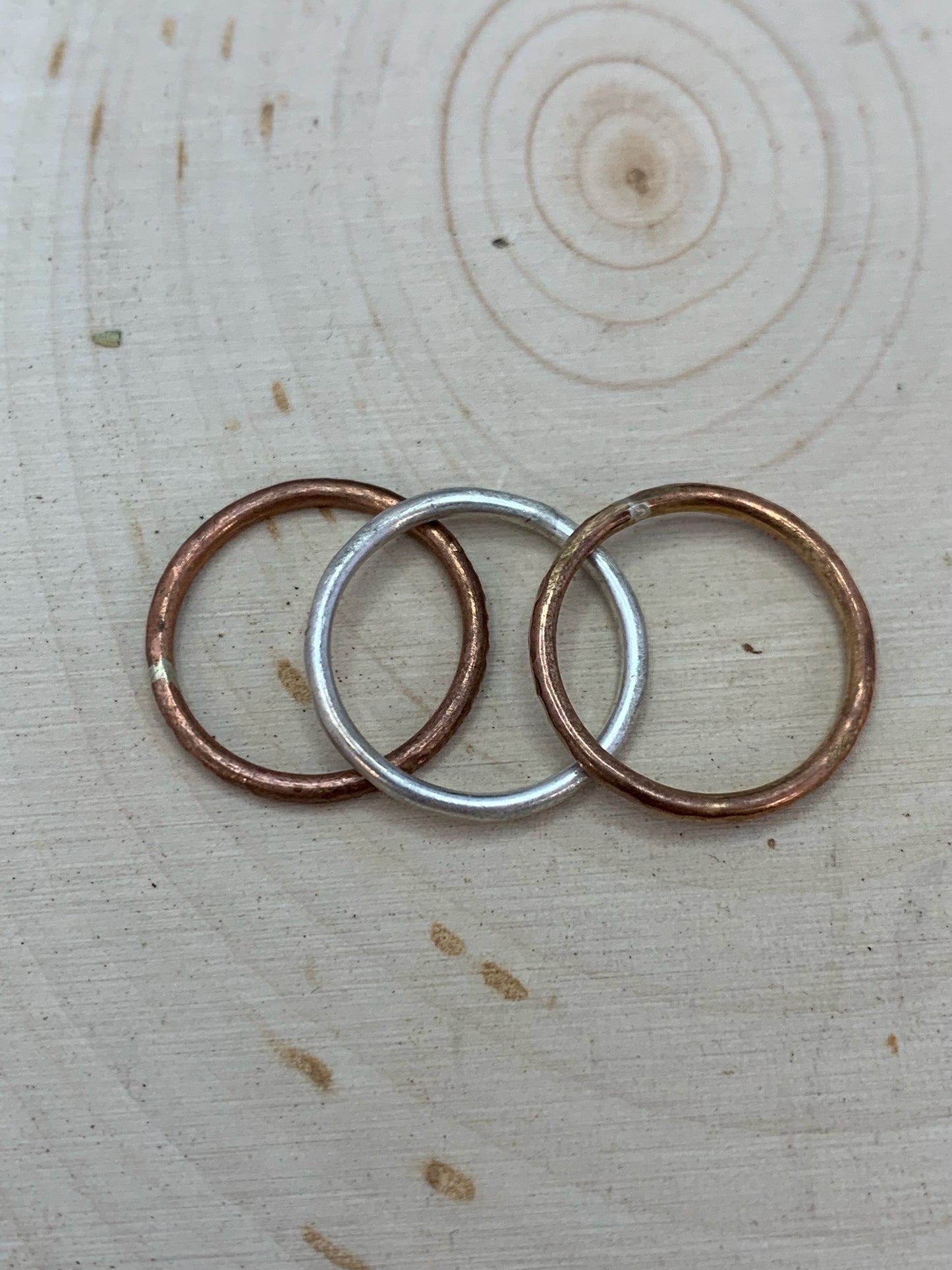 Three Stacked Rings 14g